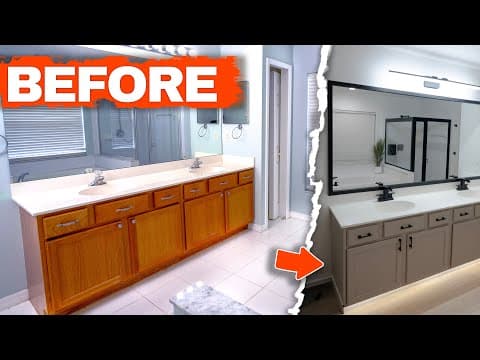 How I Transformed This Old Bathroom On A Budget (start To Finish) // Diy Creators