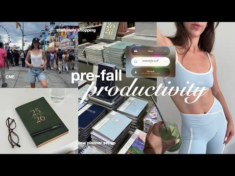 Fall Productivity📖pilates, Planner Shopping & Set-up, Tips To Be Productive From A 4.0 Gpa Student