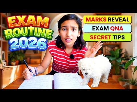 Exam Routine 2026 💯🔥 | Shocking Mark Reveal 😳 | Study Secrets + Q&a