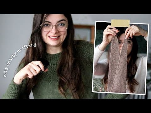 Finished Field Sweater, Sophie Scarf & Doll Dungarees 🧶 Cozy Crafting Vlog
