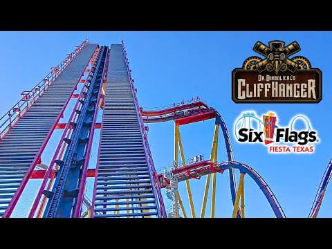 2025 Dr Diabolical's Cliffhanger Roller Coaster On Ride Pov Six Flags Fiesta Texas