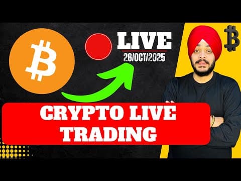 🔴 Crypto Live Trading || 26 Oct || Bitcoin Ethereum And Altcoin9