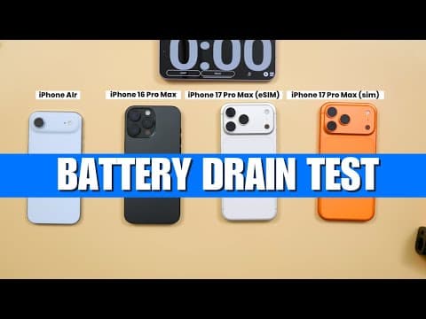 Iphone 17 Pro Max Esim Vs Sim – Surprising Battery Drain Test Results!