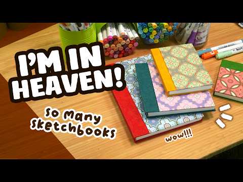 I'm In Heaven // Trying 4 New Sketchbooks! (arrtx Watercolour Sketchbook Review)