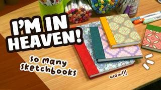 I'm In Heaven // Trying 4 New Sketchbooks! (arrtx Watercolour Sketchbook Review)