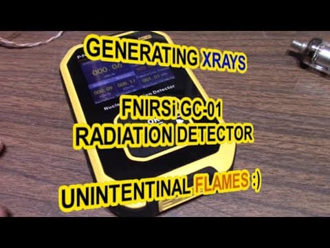 Generating Xrays With Exercise Bike & Light Bulb - Finirsi Radiation Detector Gc-01
