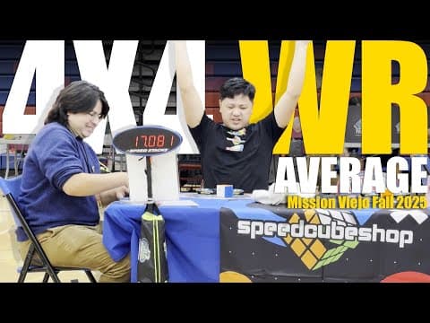 Rubik's Cube 4x4 World Record  [18.74] Average