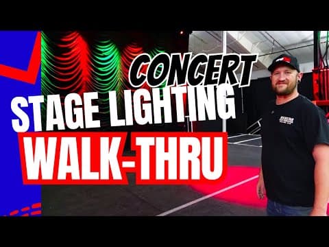 Stage Lighting Walk-through - From Dmx Console To Fixtures... And Everything In Between!