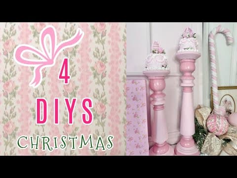🎀🎄new! 4 Diys Christmas Decor Crafts~shabby Chic Love Shack Fancy🎄i Love Christmas Ep 25