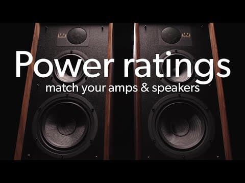 Power: How To Match Speakers And Amps