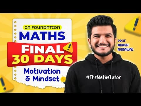 Fear? Pending Syllabus? Low Productivity? Motivation All That You Need Ca Foundation Jan 2026 Akash