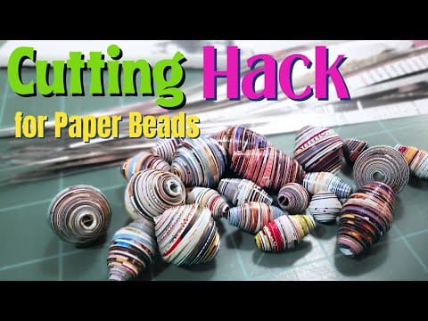 How I Make Giant Paper Beads With No Template Needed!