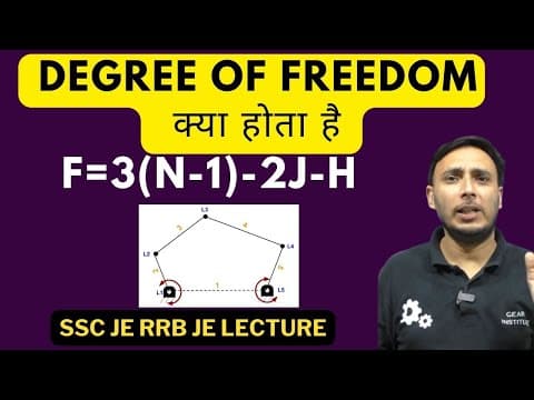 What Is Degree Of Freedom In Theory Of Machine