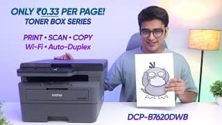 Best & Affordable Laser Printer! Brother Dcp-b7620dwb Toner Box Series Review!