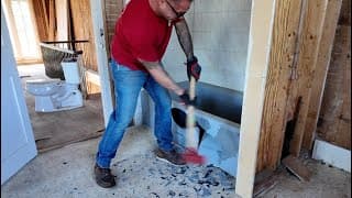 Old House Revival Ep.10 – Bathroom Gone, New Floor In!