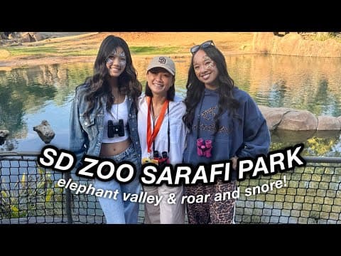 Sd Zoo Safari Park Vlog: Elephant Valley & Roar And Snore! | The Laeno Family