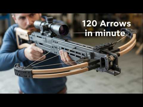 Insane Diy Self-loading Crossbow | Full Build From Start To Finish