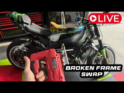 Wrench With Me Live - 2025 Ninja Zx6r Frame Swap
