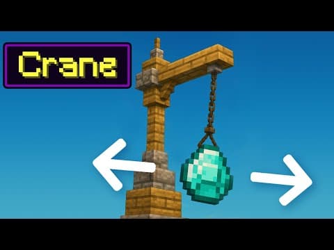 We Can Make Working Cranes In Minecraft Now!
