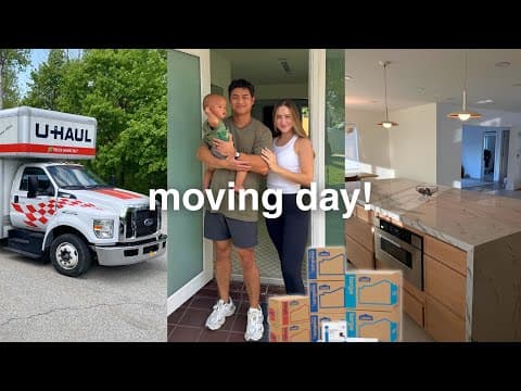 Moving Day Vlog 🏡 Packing Up The Truck, Deep Cleaning, Organizing Our New House!