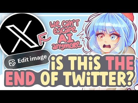 Is This The End Of Twitter For Artists? (we Can't Escape Ai Anymore.) || Speedpaint + Commentary