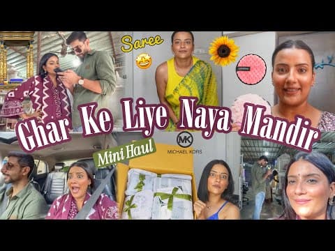 Ghar Ke Liye Naya Mandir Liya | Shopping & Pr | Aabhaari’s Restockings