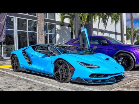 Bull Run 2025   Lambo Madness! Centenario, Revuelto, Sto – Accelerating From Lamborghini Miami