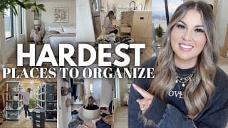 Hardest Places To Organize & How To Conquer | New Year Ultimate Whole House Declutter + Organize