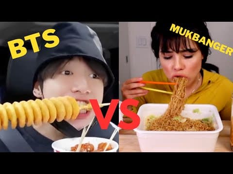 Bts Vs Mukbangers Eating 😍