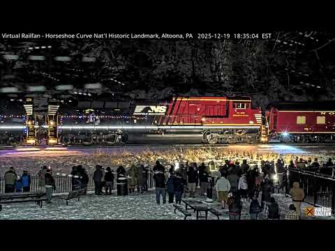 Santa Train Arrives At Horseshoe Curve