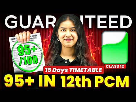 Only 15 Days Left! Follow This Timetable For Class 12 Boards 😳