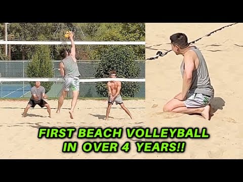 First Beach Volleyball Game In 4 Years 😬