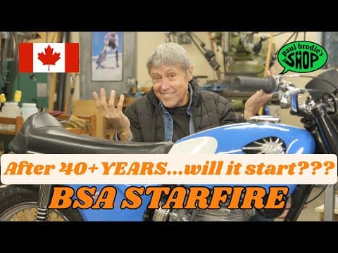 40 Years Since It Last Started. Will The Bsa Starfire 250 Start? // Paul Brodie's Shop