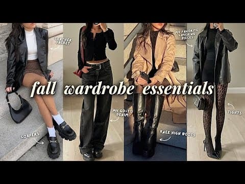 Fall Wardrobe Essentials 🍁 My 10 Must-haves For The Perfect Fall Wardrobe!