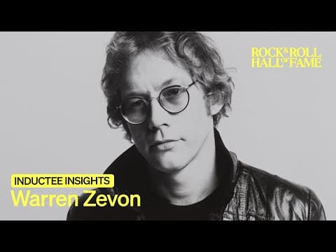 2025 Inductee Insights | Warren Zevon
