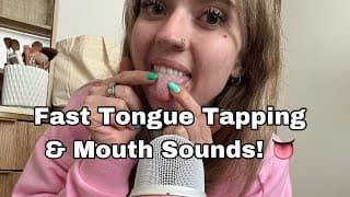 Asmr| Fast & Chaotic Spit Painting On You! Teeth Tapping, Tongue Tapping & More