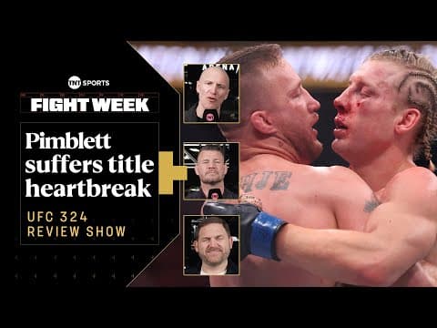 Brave Pimblett Bloodied & Beaten By Gaethje In Epic Title Fight 🏆🩸 #ufc324 Review Show Ft. Bisping