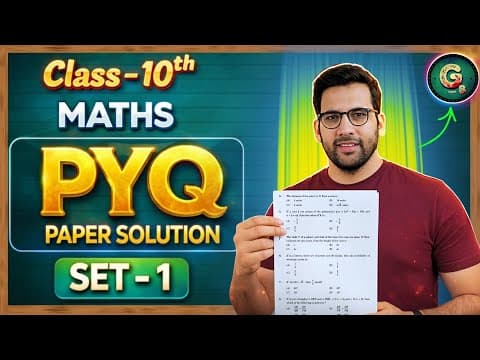 10th Maths Pyq Paper Set 1 || #boardexam2026
