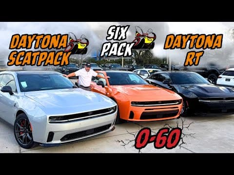 Can The Charger Six Pack Take Down The Charger Evs On The Street!  Acceleration Battle