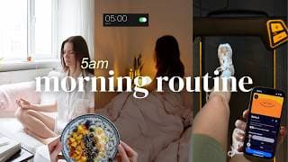This 5am Morning Routine Will Change Your Life ☀️ | Healthy Habits For A Productive Day