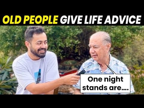 We Asked Old People For Life Advice ❤️| Because Why Not?