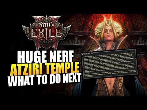 Path Of Exile 2 - Huge Temple Nerf (hotfix 13): What To Do Next?