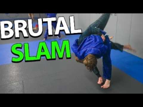 Purple Belt Challenges Black Belt And Gets Slammed On His Head