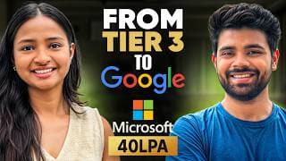 She Cracked Google And Microsoft From Tier 3 College | Roadmap, Resources, Resume, Tips