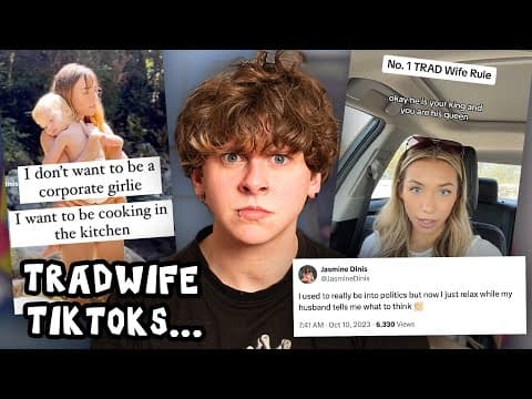 Trans Guy Reacts To Tradwife Tiktoks | Noahfinnce
