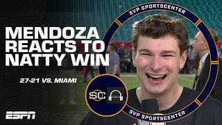 Fernando Mendoza Reacts To Indiana's Win Over Miami In The National Championship 🏆 | Sc With Svp