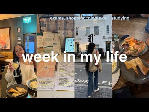 School Week Vlog | Exams, Self Care, Nights Out, Studying