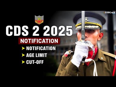 Cds 2 2025 Notification And Exam Date