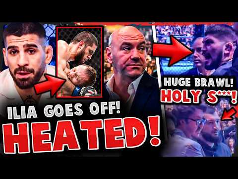 Reactions To Islam Makhachev Dominating Jdm! Huge Brawl In Crowd W/ Dillon Danis! (ufc 322)