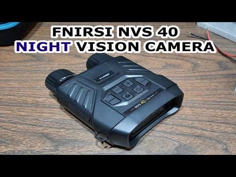 Night Vision Camera Review - Fnirsi Nvs 40
